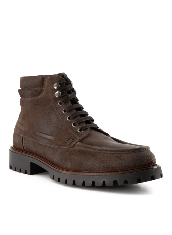 Schnürboots Kyoto 27, Veloursleder geölt, tabacco