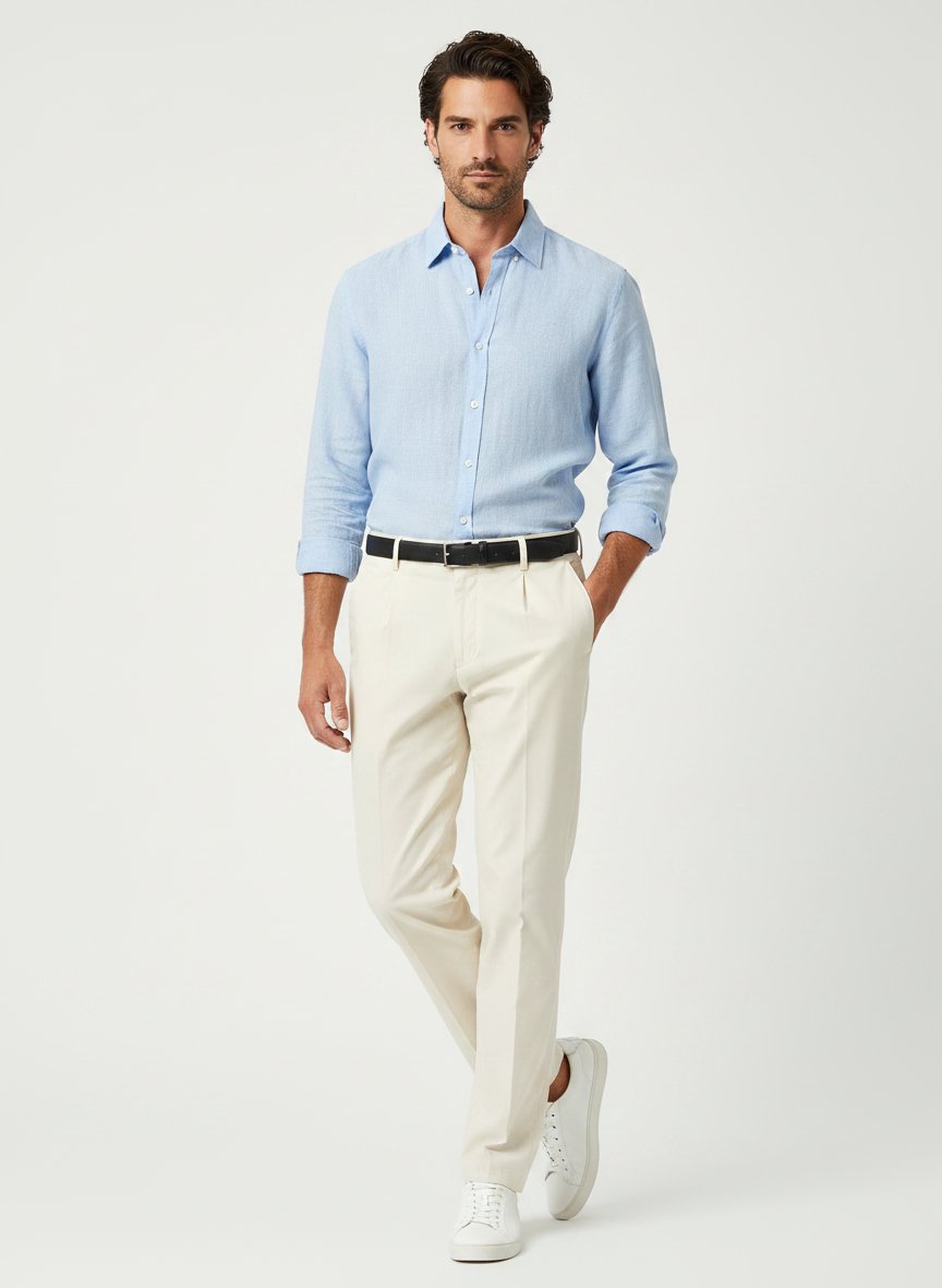 Diamond Brushed Cotton, Miko, Relaxed Fit, Baumwoll-Stretch, ecru