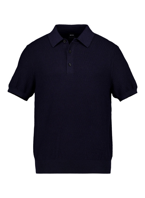 Polo-Shirt, Strick, dunkelblau