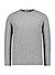 Pullover, Merinowolle Extrafein, grau meliert - hellgrau
