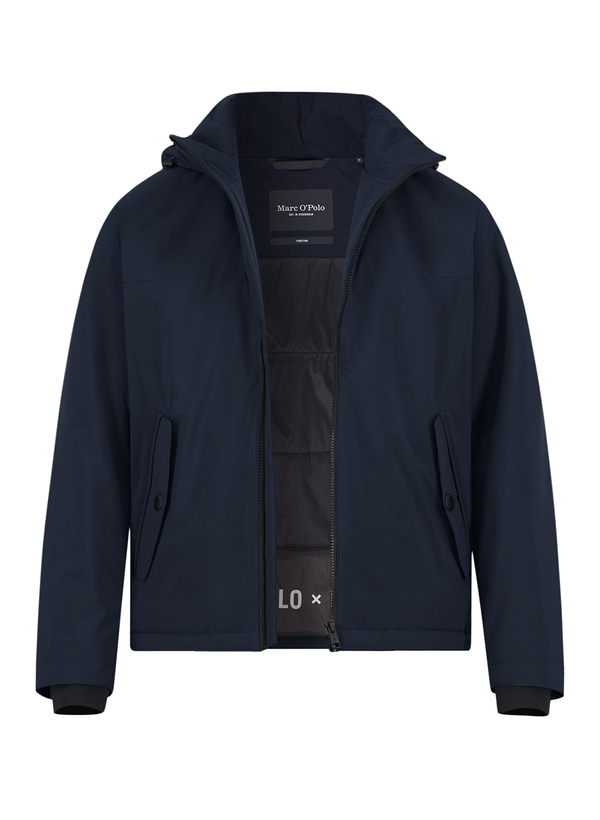 Fuktionsjacke, Mikrofaser wasserabweisend, navy