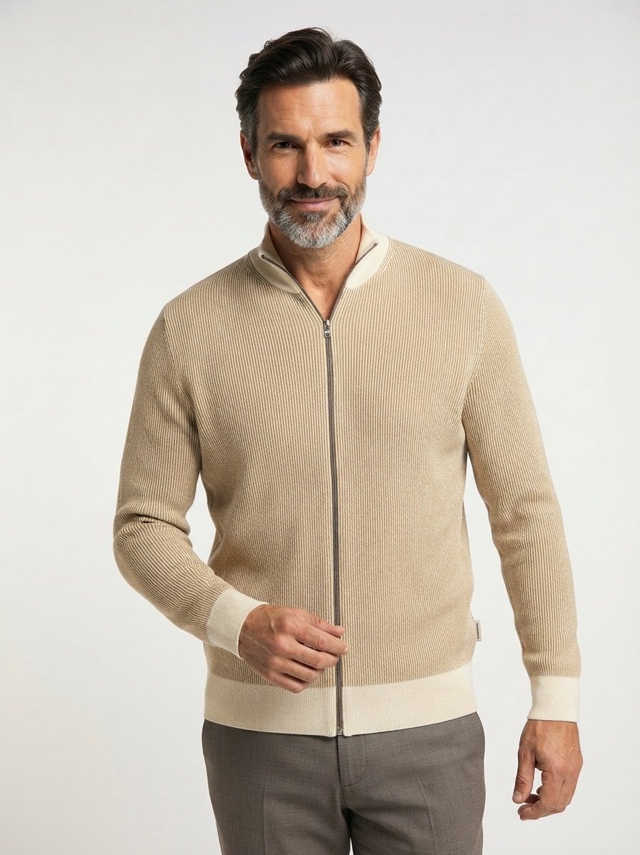 Cardigan Escondido, Baumwolle, beige