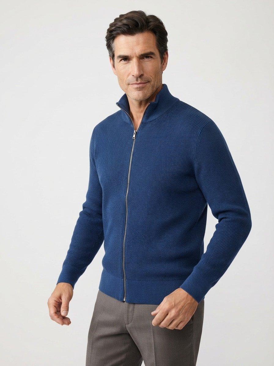Cardigan Escondido, Baumwolle, dunkelblau