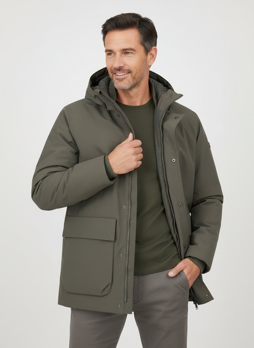 Parka, Mikrofaser GORE-TEX®, ardoise