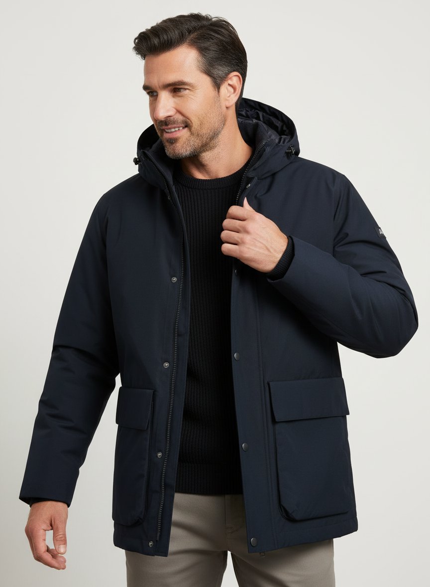 Parka, Mikrofaser GORE-TEX®, schwarz