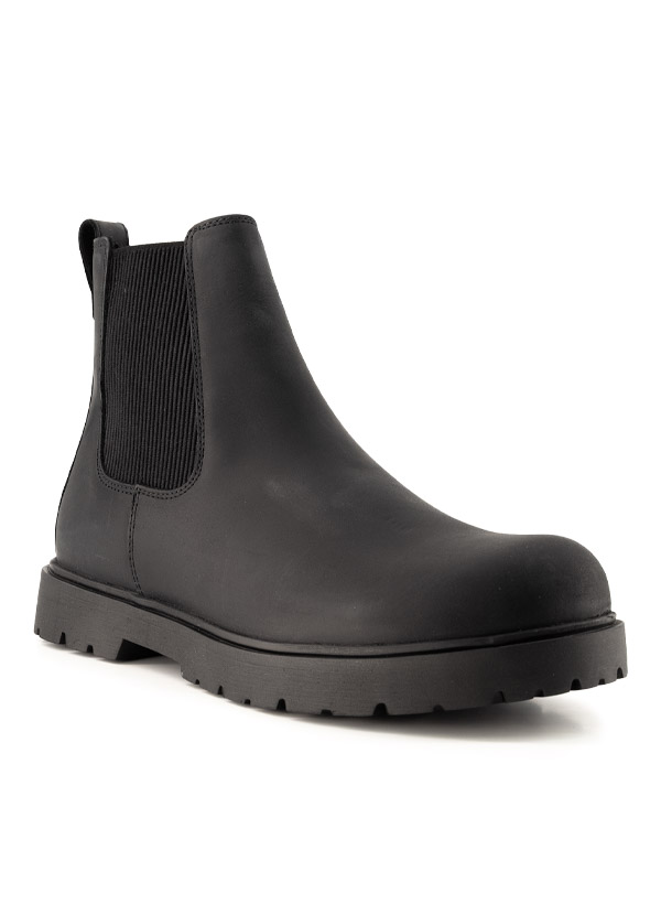 Chelsea Boots Highwood, Veloursleder, Schmale Passform, black
