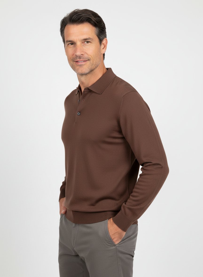 Pullover, Merinowolle extrafein, braun