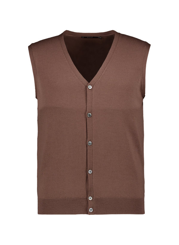 Strickweste, Merinowolle extrafein, braun