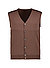 Strickweste, Merinowolle extrafein, braun - braun