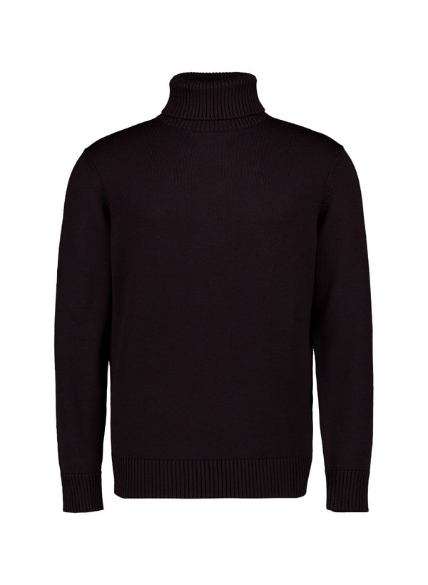 Rollkragenpullover, Merinowolle extrafein, dunkelbraun