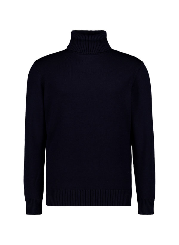Rollkragenpullover, Merinowolle extrafein, navy
