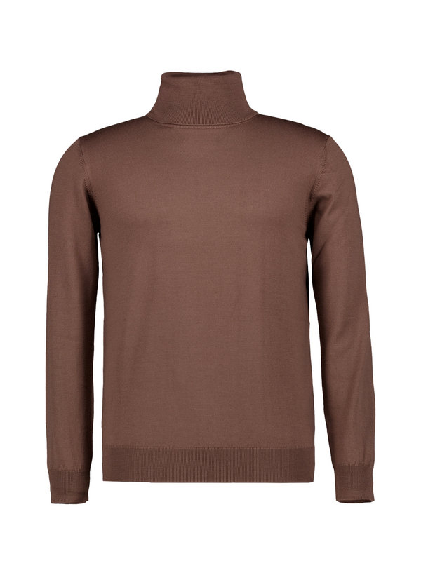 Rollkragenpullover, Merinowolle extrafein, braun