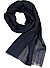 Schal, Wollw-Seide, navy - navy-blau