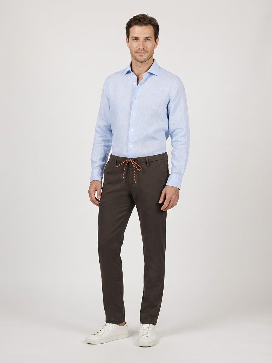 Super Stretch, Jump, Slim Fit, Baumwolle-Tencel™, braun