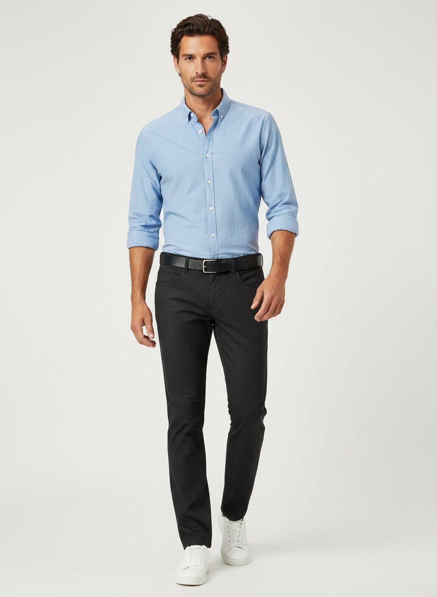 Smart Wool, Pipe, Regular Fit, Mikrofaser-Stretch, braun meliert