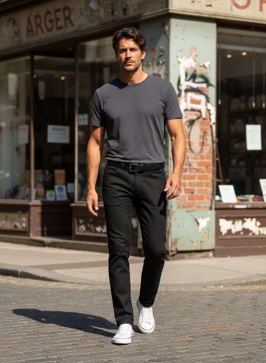 Smart Wool, Pipe, Regular Fit, Mikrofaser-Stretch, braun meliert