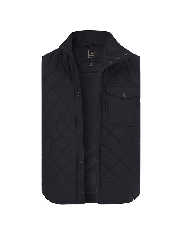 Steppweste, Mikrofaser, navy