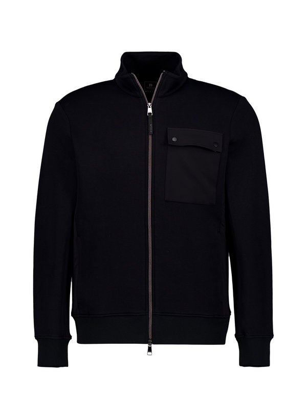 Sweatjacke, Scuba wasserabweisend, schwarz