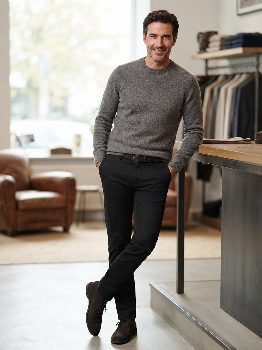 Hose Marcello, Baumwolle-Lyocell, navy