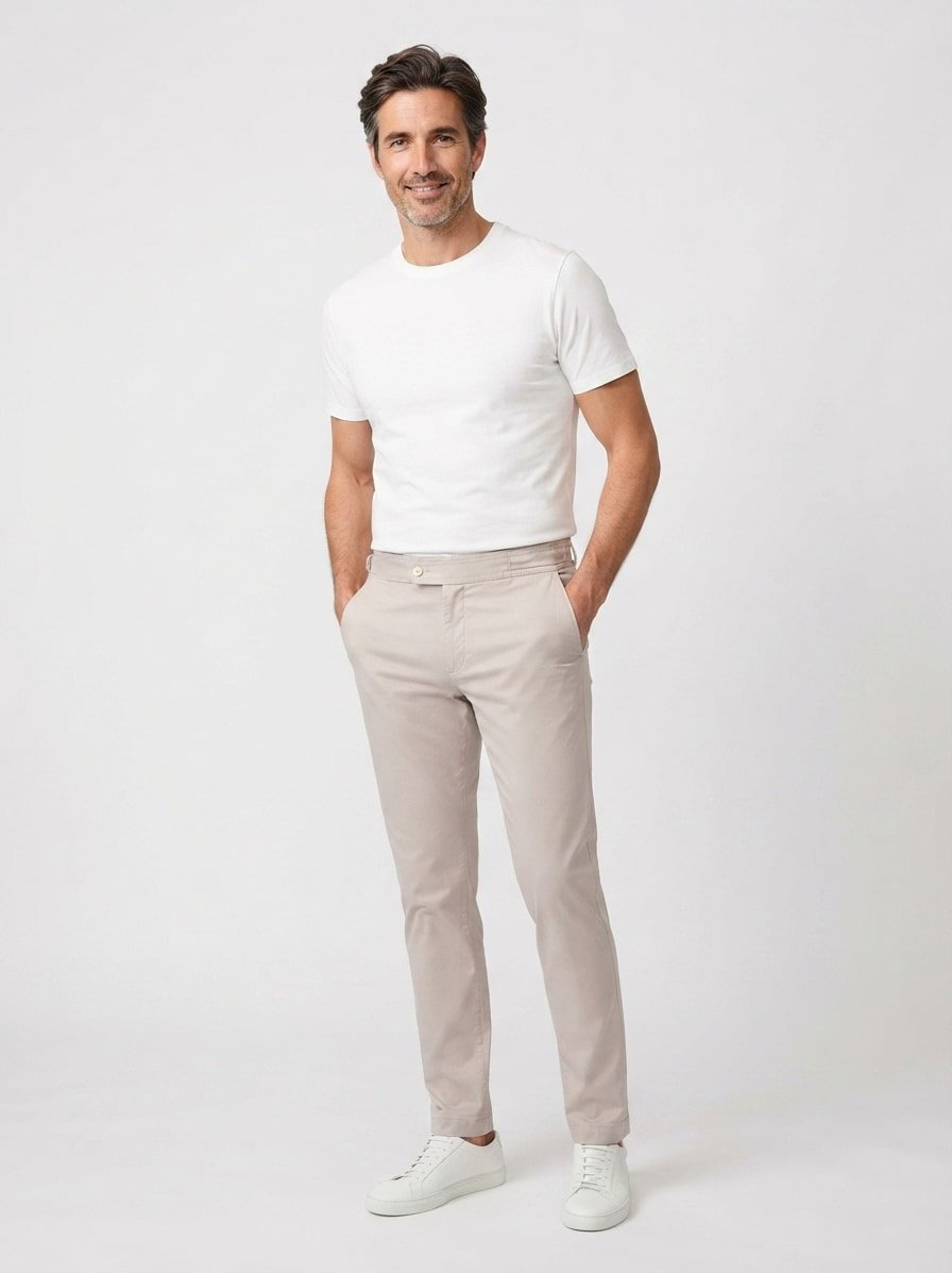 Hose Justin, Regular Fit, Baumwolle-Tencel™, sand