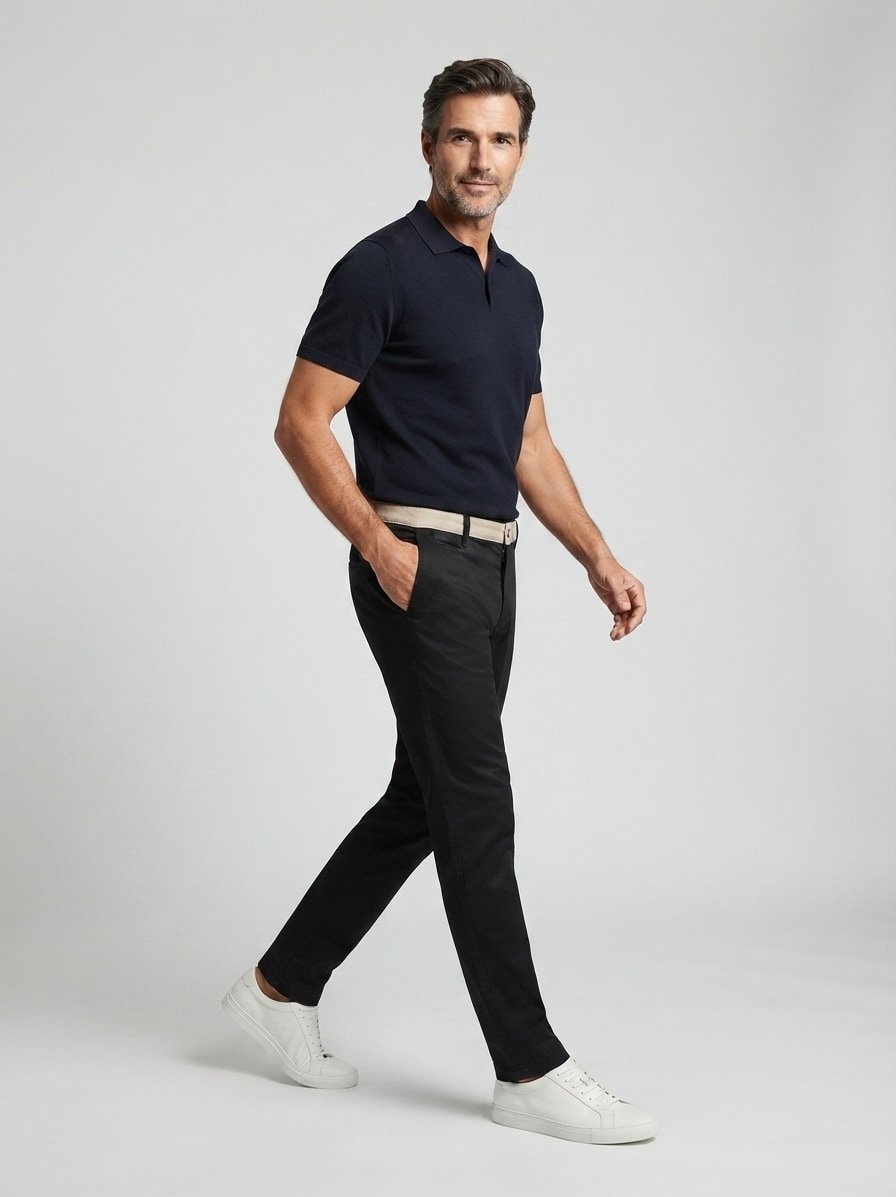 Hose Justin, Regular Fit, Baumwolle-Tencel™, schwarz