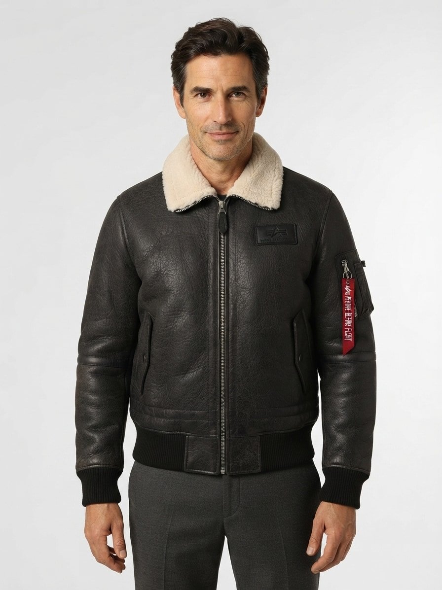 Blouson B15, Regular Fit,  Mikrofaser warmgefüttert, schwarz