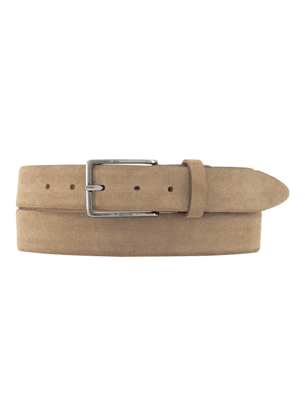 HECHTER PARIS Herren Gürtel beige Veloursleder