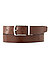 Wendegürtel schwarz-cognac, Breite ca. 3,5 cm, kürzbar - schwarz-cognac