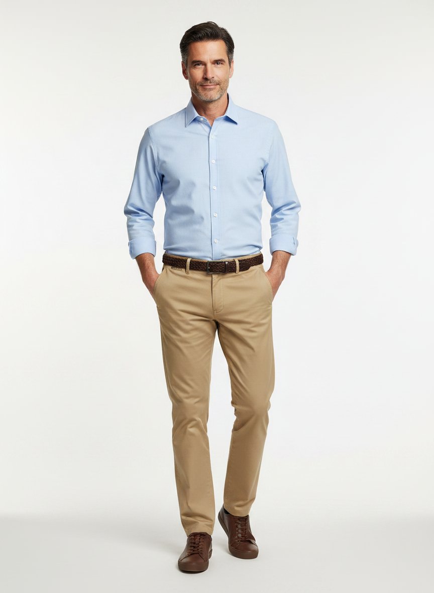Chino Benito, Modern Fit, Baumwoll-Stretch, dunkelbeige