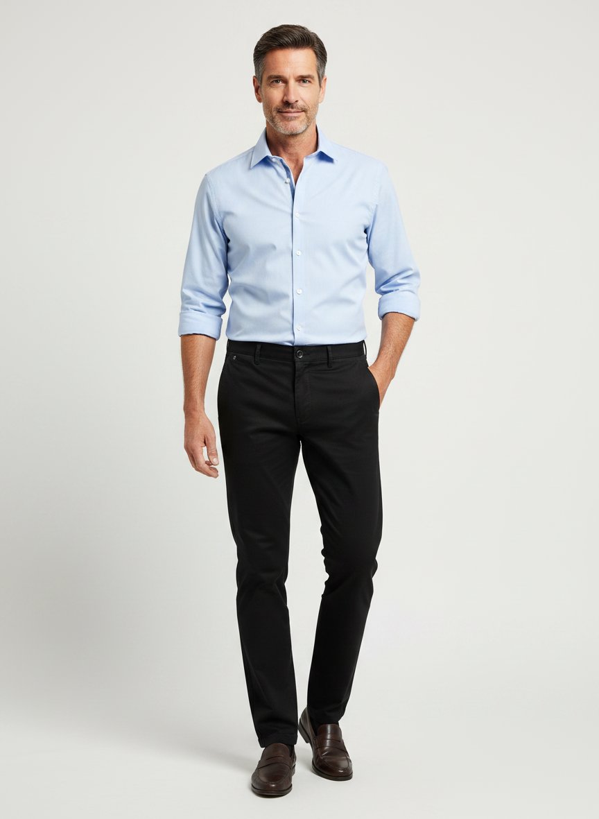 Chino Benito, Modern Fit, Baumwoll-Stretch, schwarz