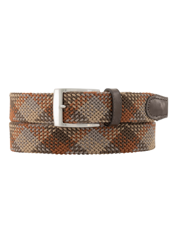 Alberto Herren Gürtel orange,multicolor Textil