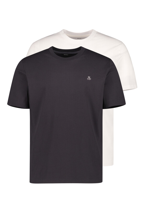 T-Shirts, Baumwolle, schwarz-weiß