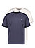 T-Shirts, Baumwolle, dunkelblau-weiß - dark blue-multi