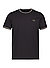 T-Shirt, Baumwolle, schwarz - schwarz-ecru-grün