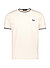 T-Shirt, Baumwolle, ecru - ecru-grün-navy