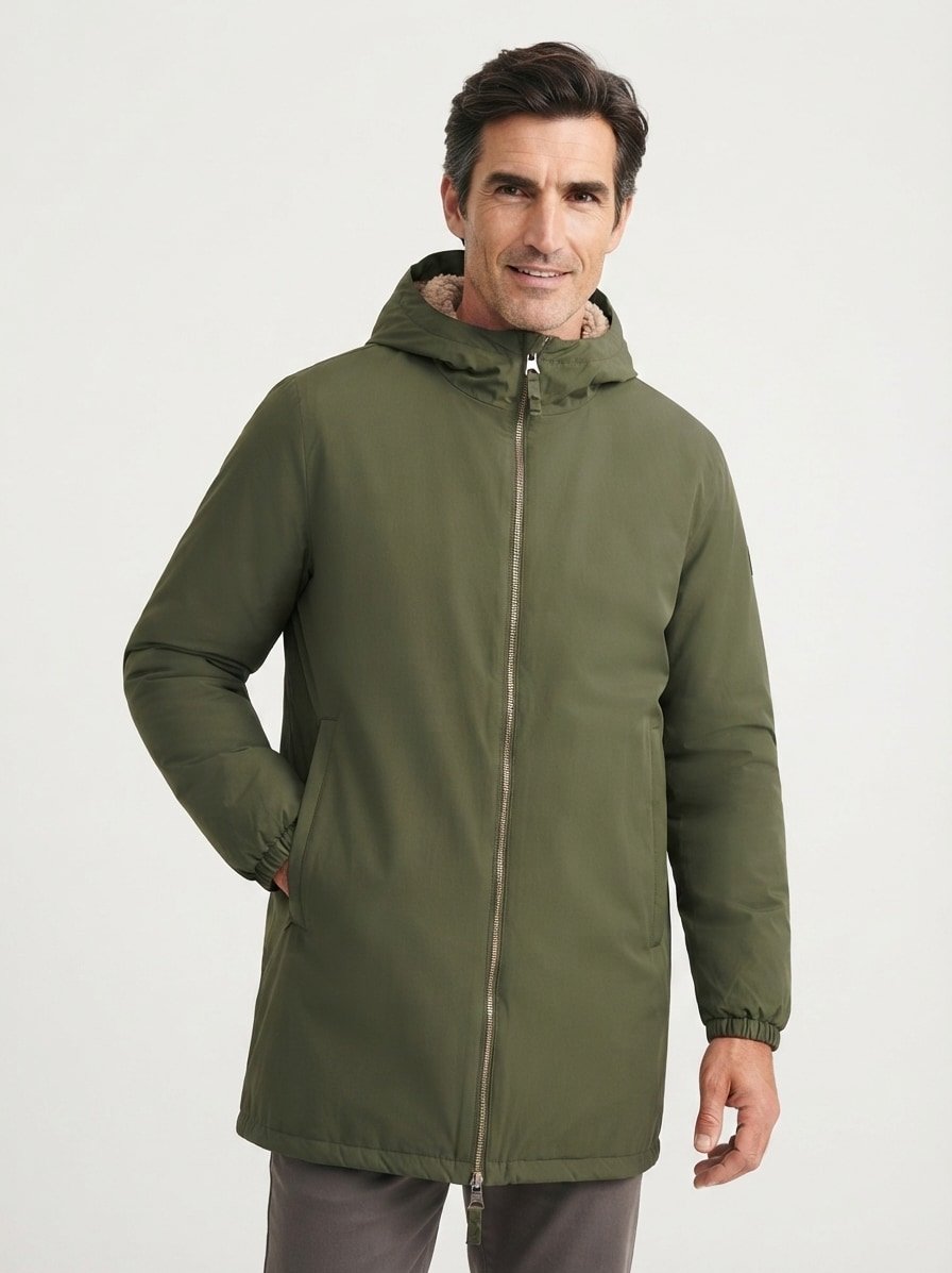 Parka, Mikrofaser REPREVE®, grün