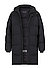 Daunenparka, Mikrofaser wasserabweisend, schwarz - schwarz