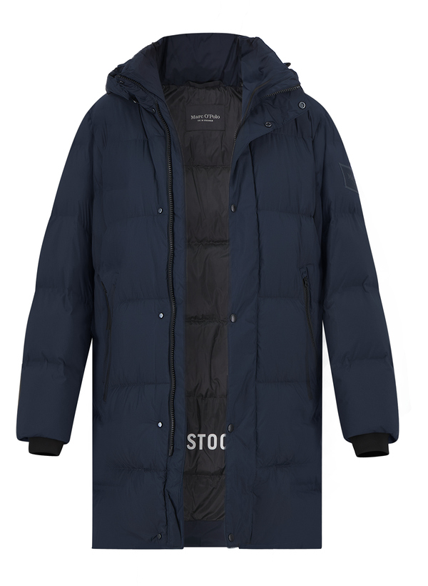 Daunenparka, Mikrofaser wasserabweisend, navy