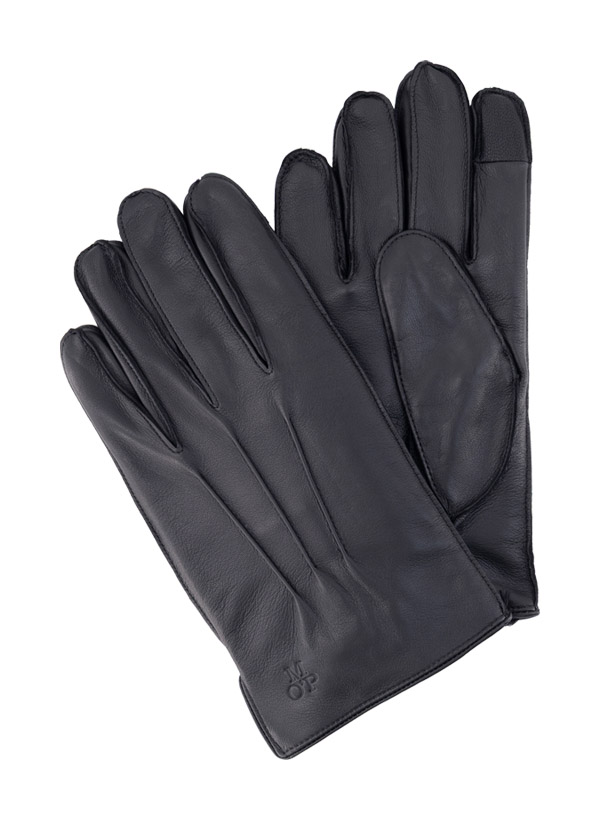 Handschuhe, Leder, schwarz