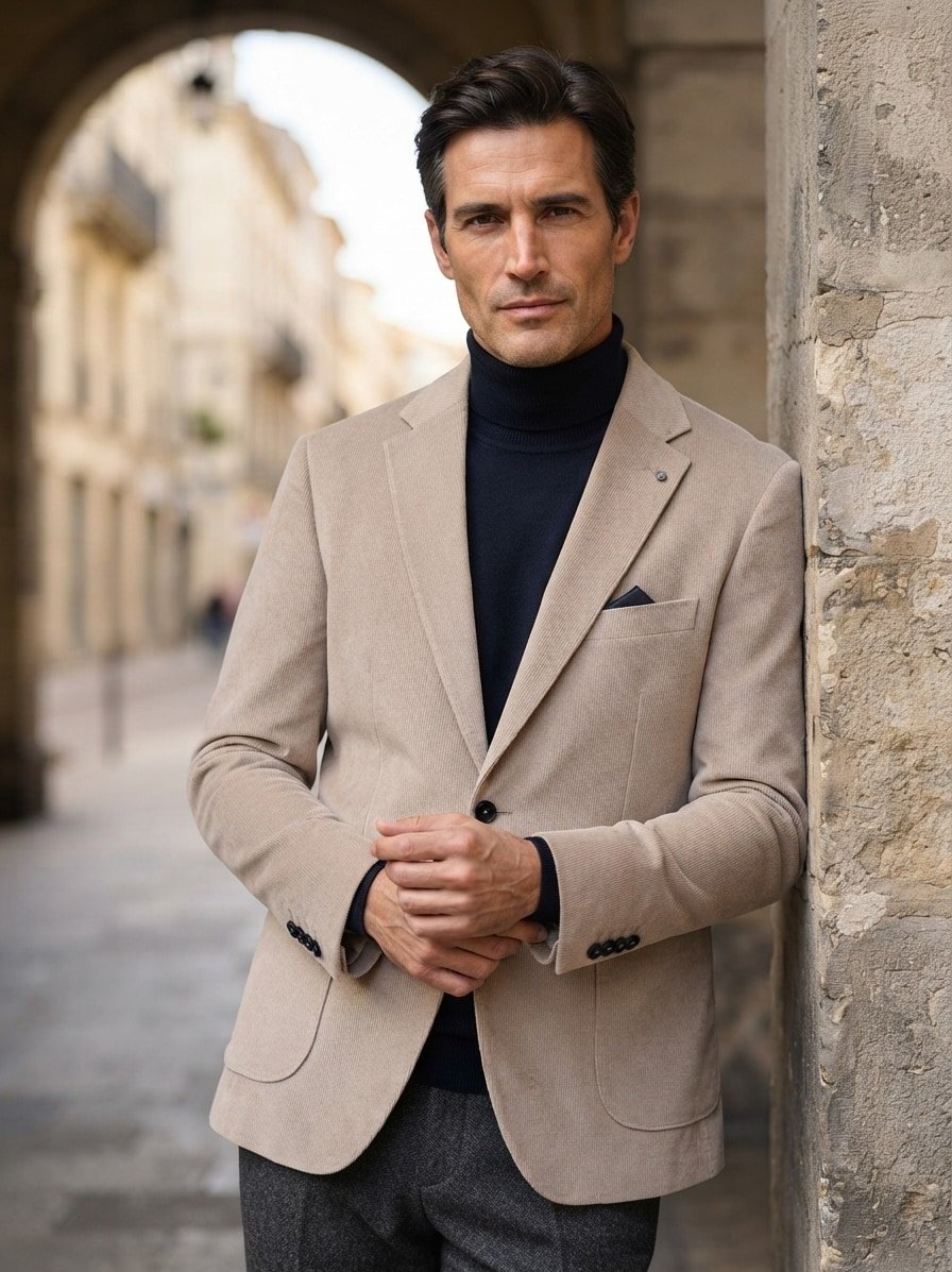 Sakko DiNick, Cord, taupe