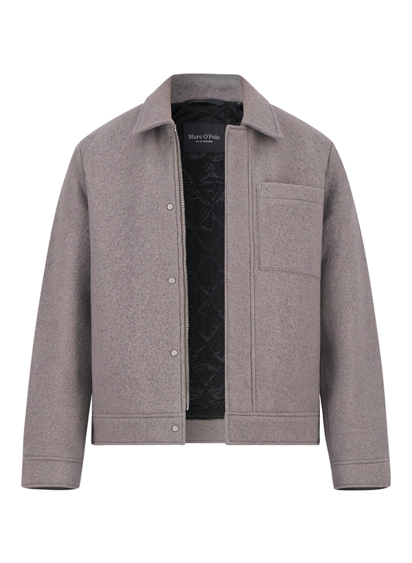 Blouson, Wolle, grau