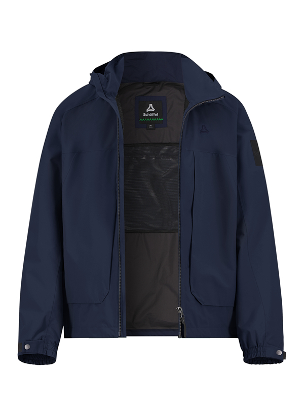 Regenjacke Serenio, Mikrofaser wasserabweisend, navy