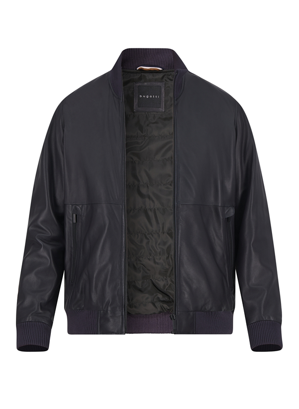 Lederblouson, Lammleder, navy