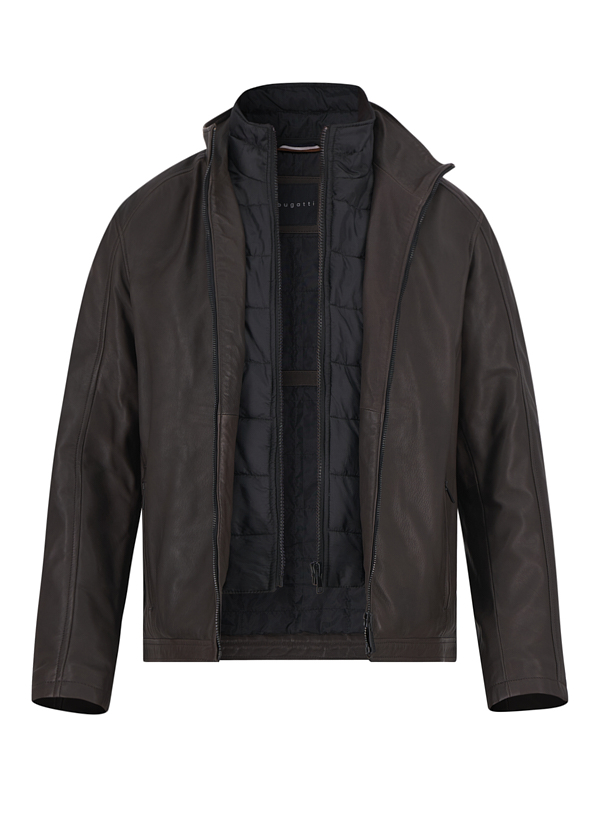 Lederjacke, Lammnappa, braun