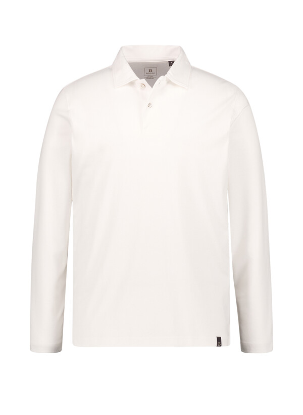 Polo-Shirt, Baumwoll-Jersey, weiß