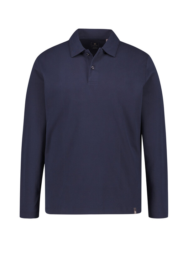 Polo-Shirt, Baumwoll-Jersey, dunkelblau