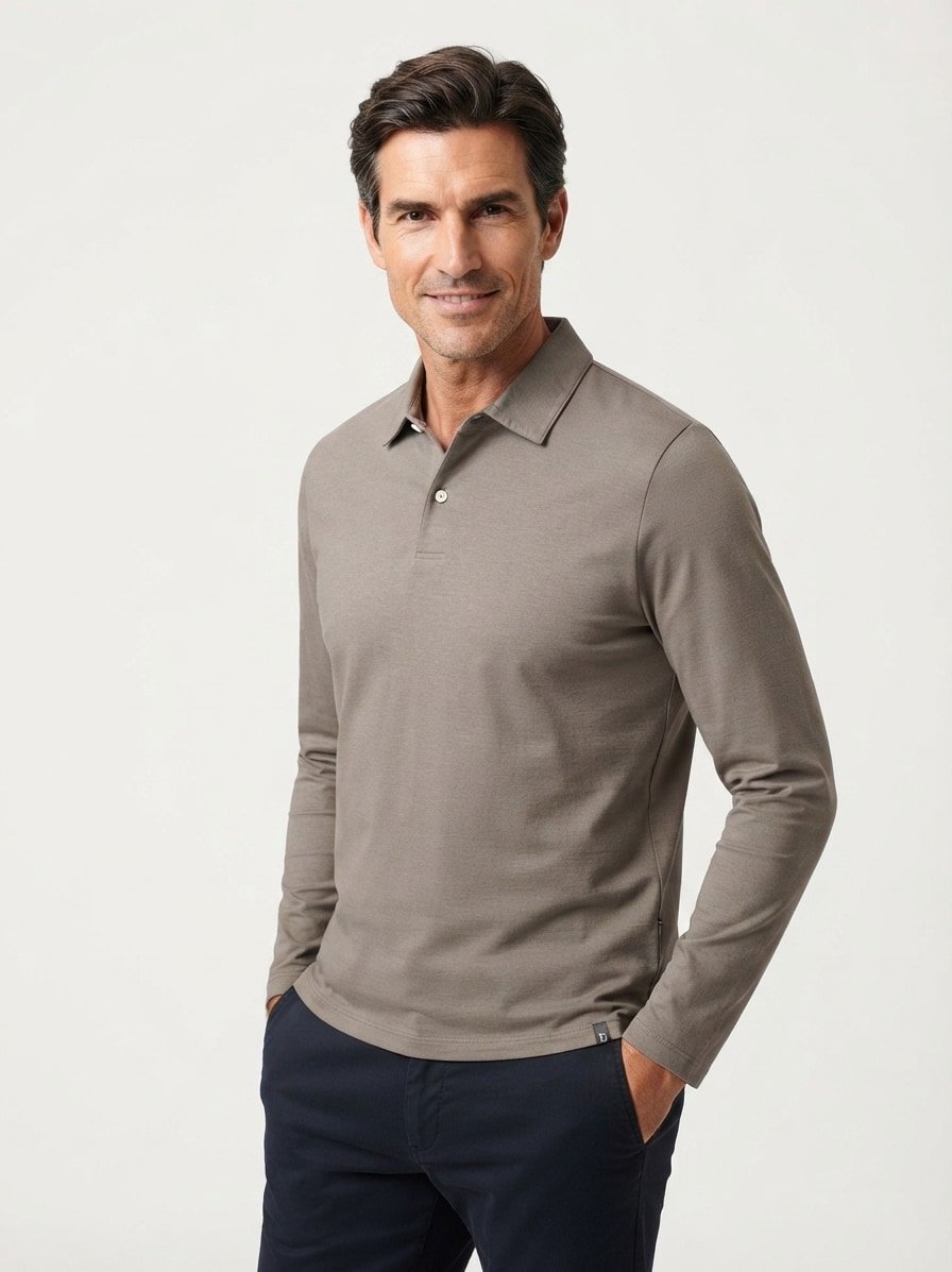 Polo-Shirt, Baumwoll-Jersey, military green