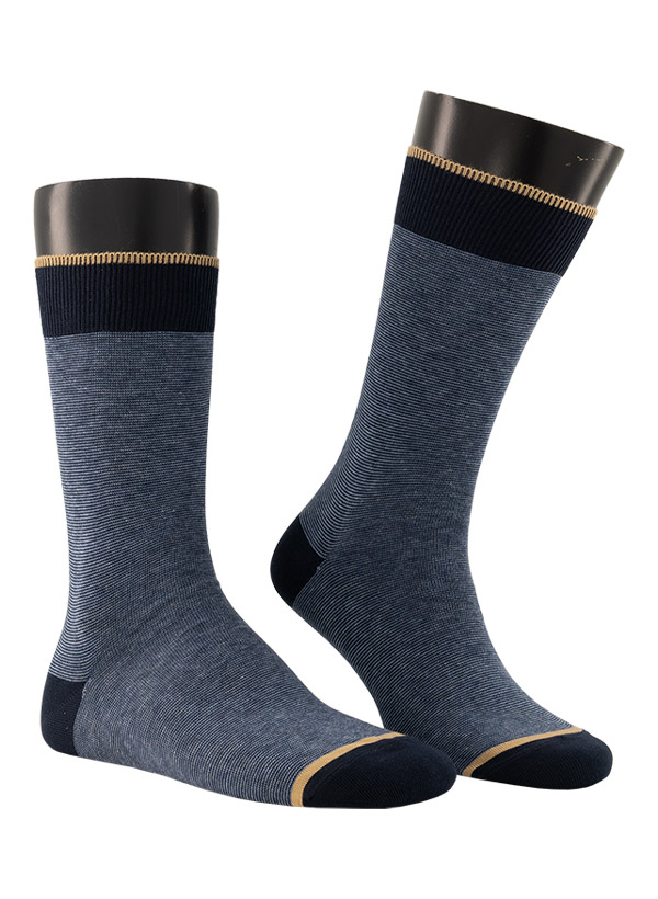 Socken, Baumwolle, navy meliert