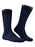 Socken, Baumwolle, navy gestreift - navy