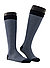 Kniestrümpfe, Baumwolle, navy meliert - navy